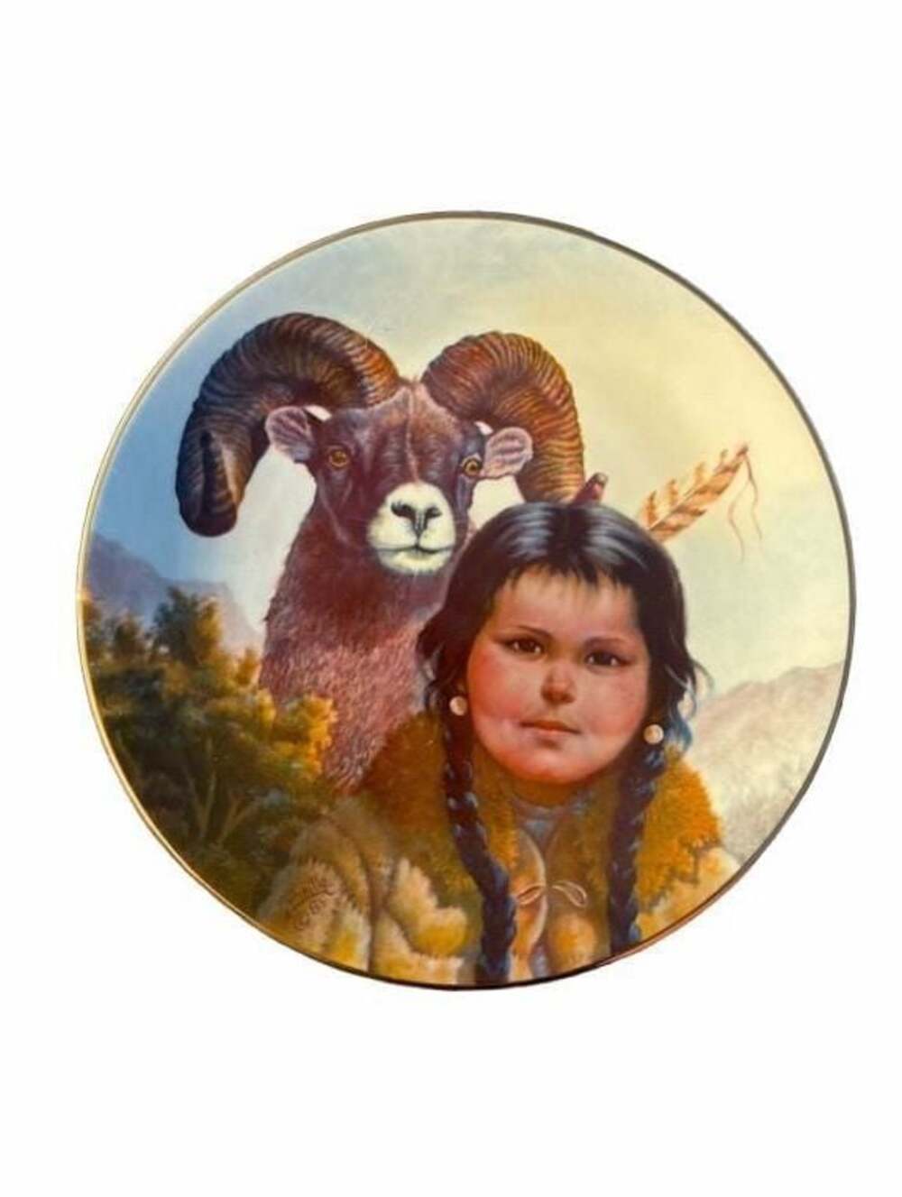 Pride of the America's Indians Gregory Perillo 8.5 inch Plate Noble Companions